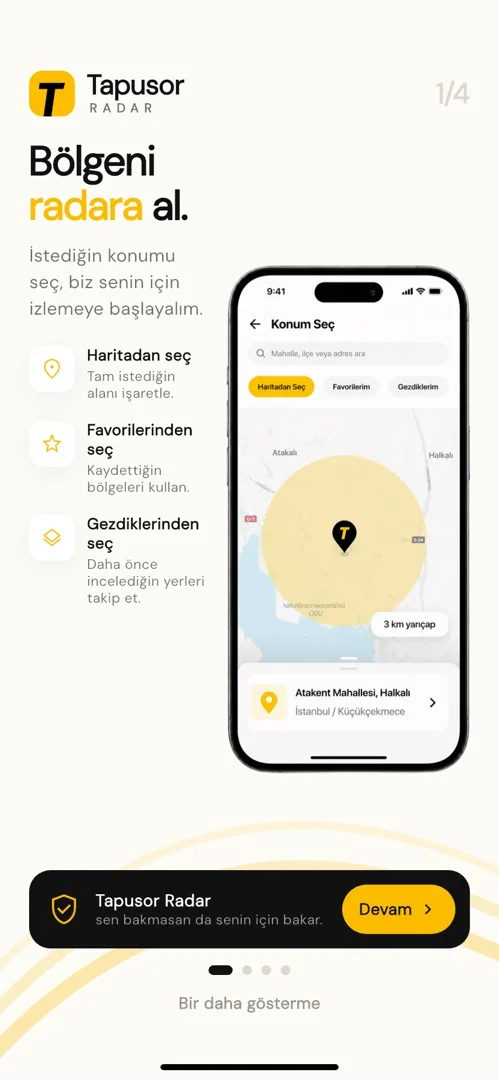 Radar konum tanıtımı
