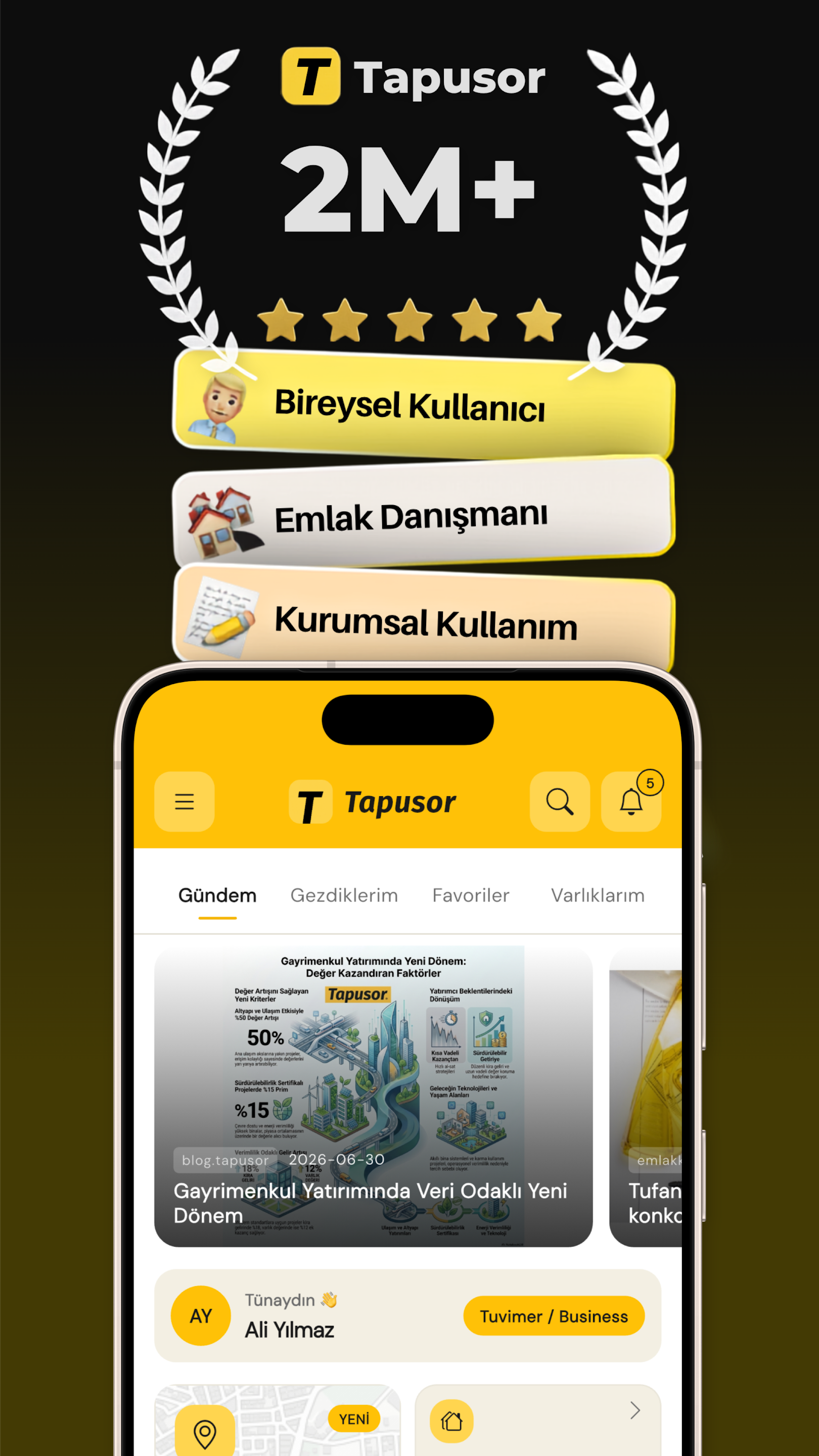 Tapusor uygulama ekran görüntüsü